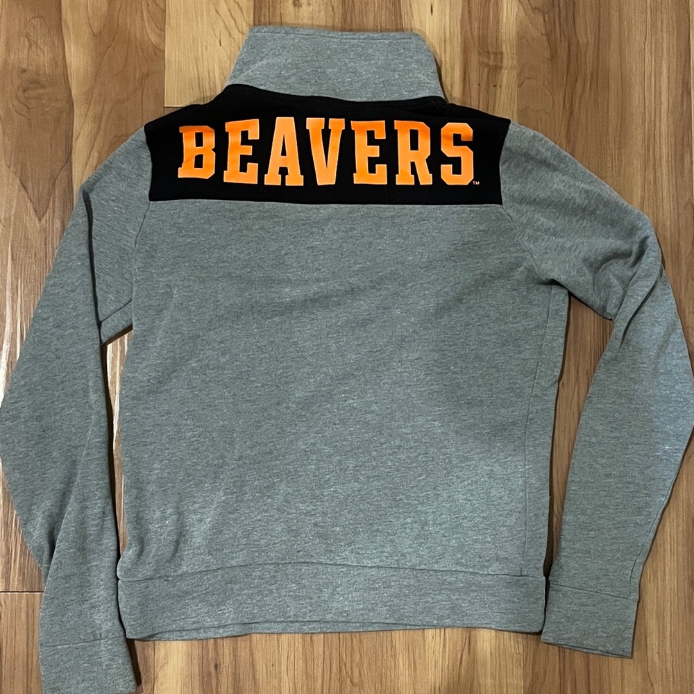 PINK Victoria's Secret Oregon State Beavers Quarter-Zip Pullover - Picture 5 of 5